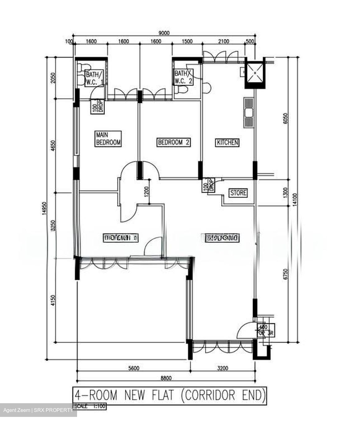Blk 242 Yishun Ring Road (Yishun), HDB 4 Rooms #554594751